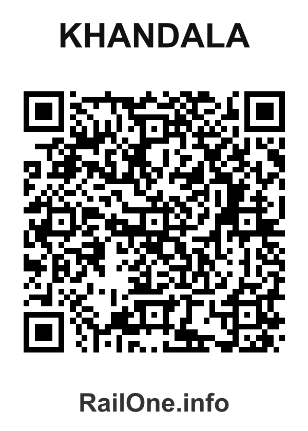 RailOne QR Code for Khandala station