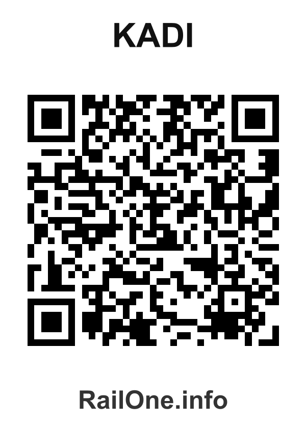 RailOne QR Code for Kadi station