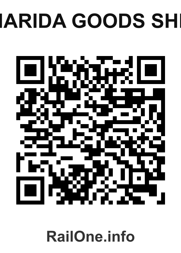 RailOne QR Code for Kharida Goods Shed station