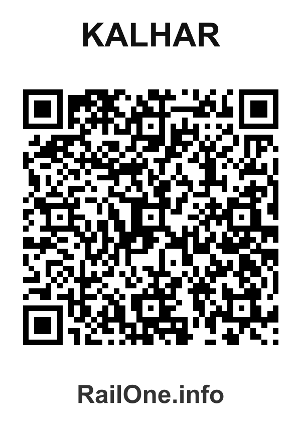 RailOne QR Code for Kalhar station
