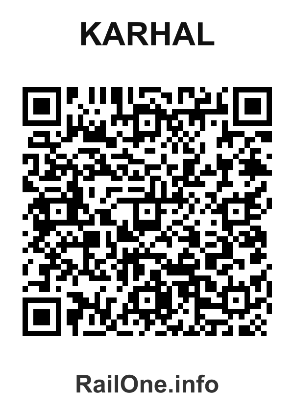 RailOne QR Code for Karhal station