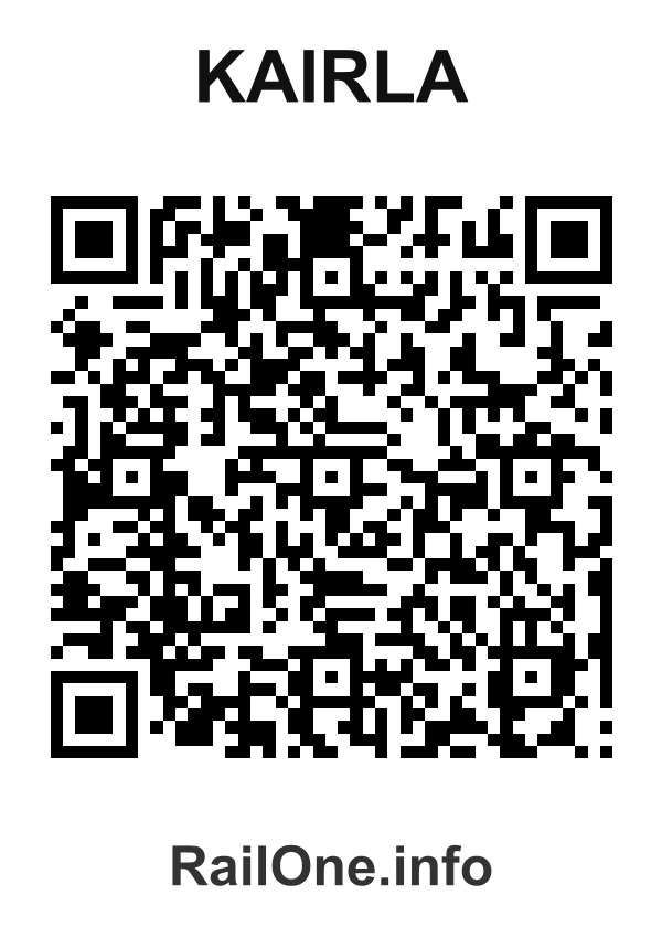 RailOne QR Code for Kairla station