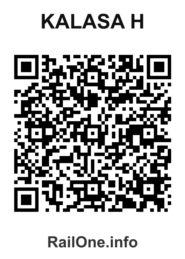 RailOne QR Code for Kalasa H station