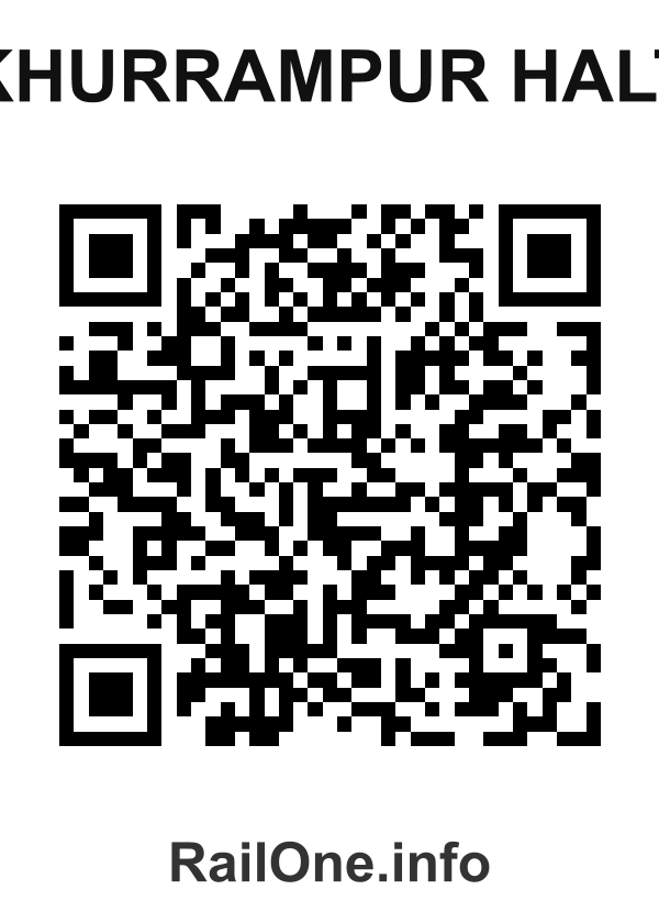 RailOne QR Code for Khurrampur Halt station
