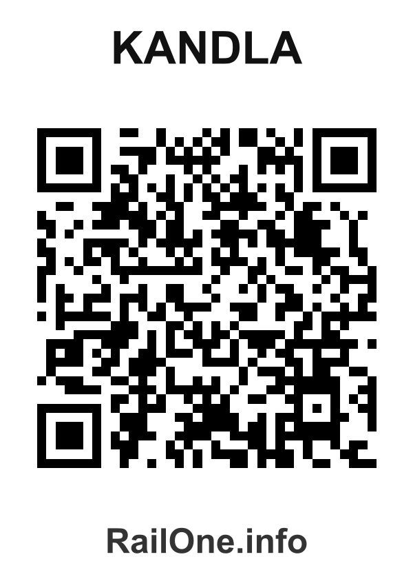 RailOne QR Code for Kandla station