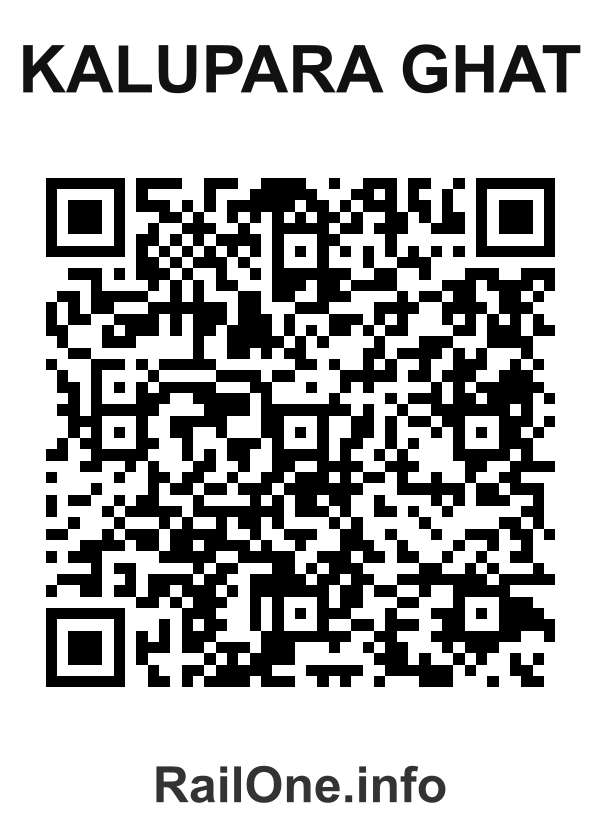 RailOne QR Code for Kalupara Ghat station