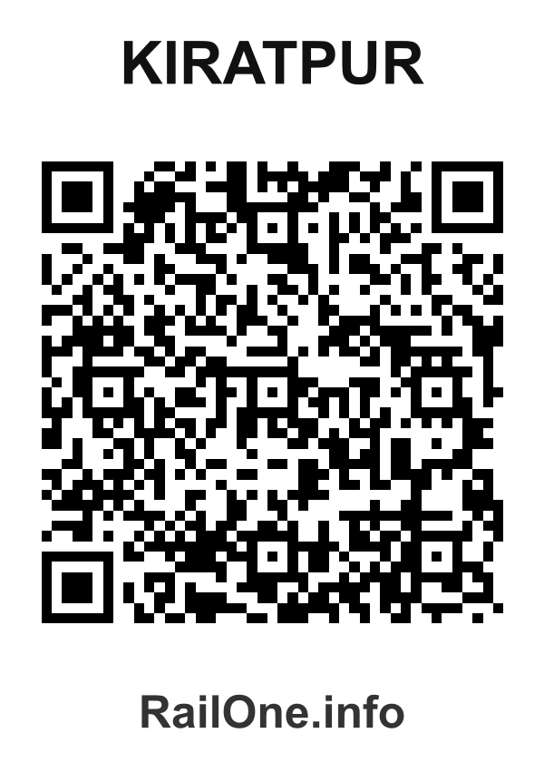 RailOne QR Code for Kiratpur station