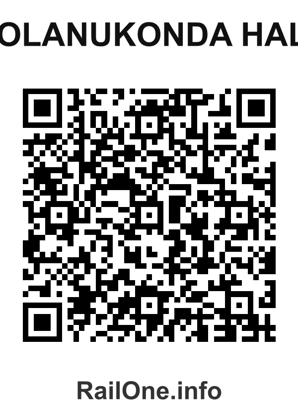 RailOne QR Code for Kolanukonda Halt station