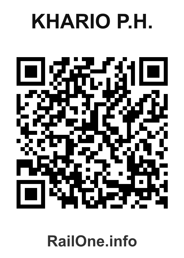 RailOne QR Code for Khario P.h. station