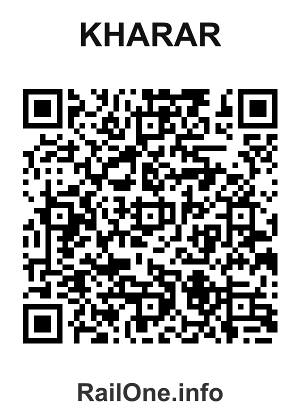 RailOne QR Code for Kharar station