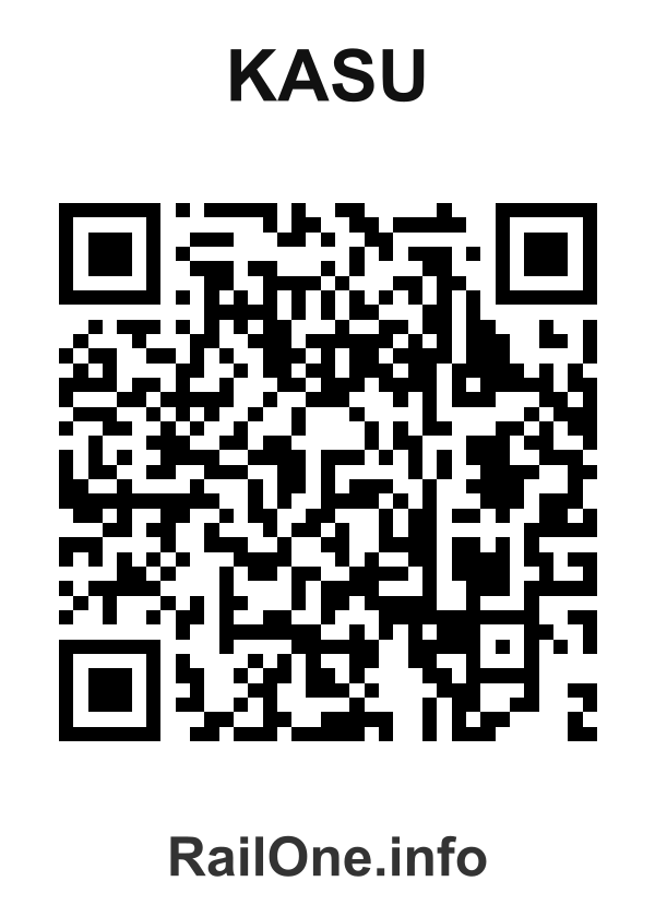 RailOne QR Code for Kasu station