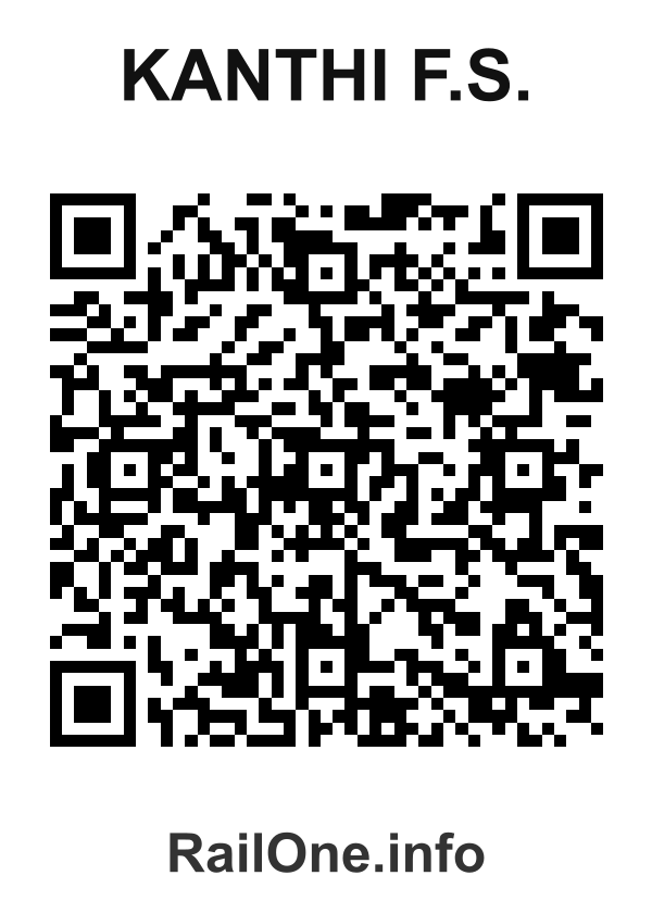 RailOne QR Code for Kanthi F.s. station
