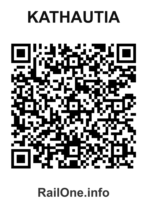 RailOne QR Code for Kathautia station