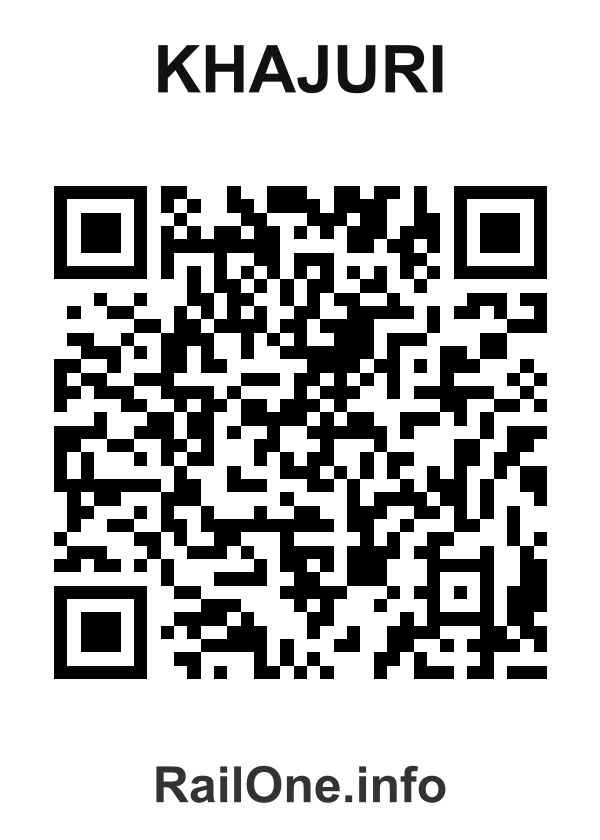 RailOne QR Code for Khajuri station