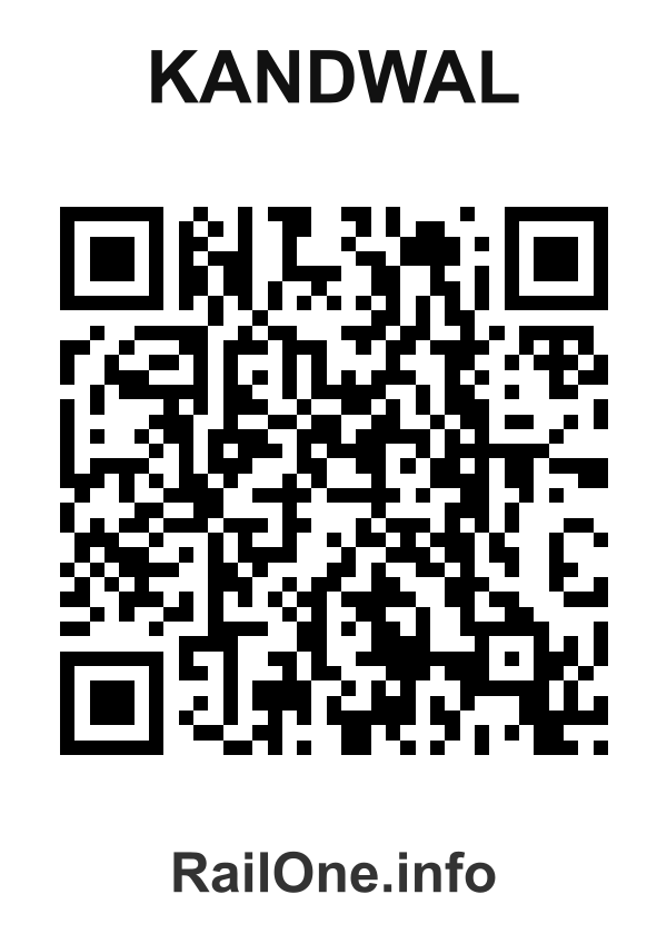 RailOne QR Code for Kandwal station