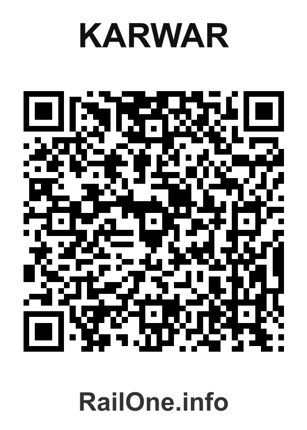 RailOne QR Code for Karwar station