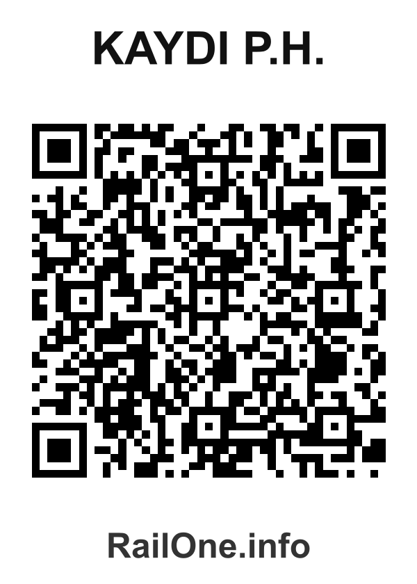 RailOne QR Code for Kaydi P.h. station