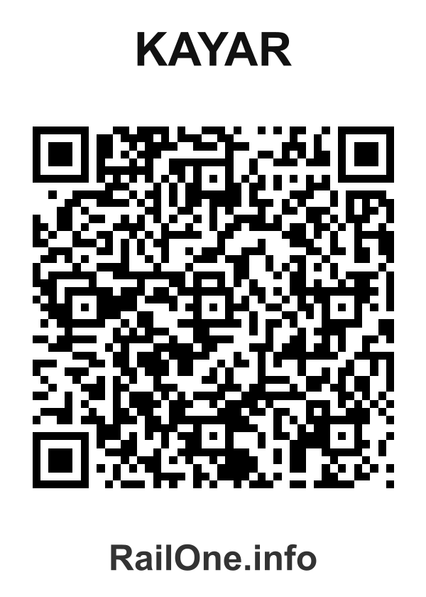 RailOne QR Code for Kayar station