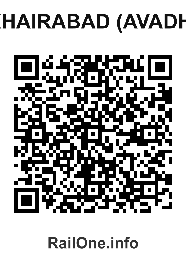 RailOne QR Code for Khairabad (avadh) station