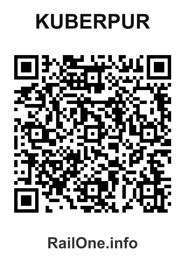 RailOne QR Code for Kuberpur station