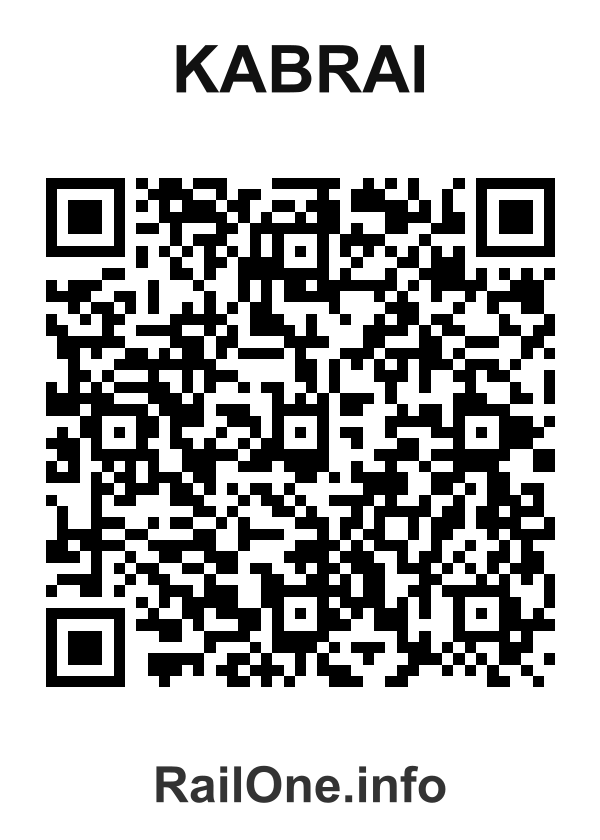 RailOne QR Code for Kabrai station