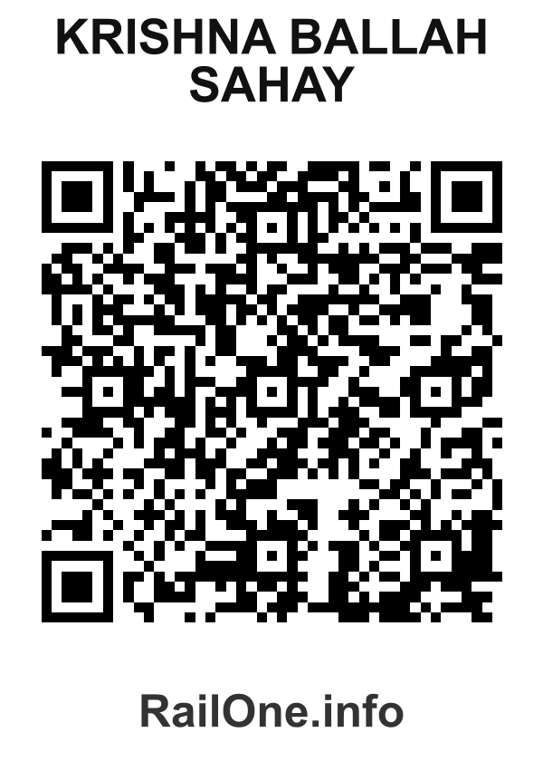 RailOne QR Code for Krishna Ballah Sahay station