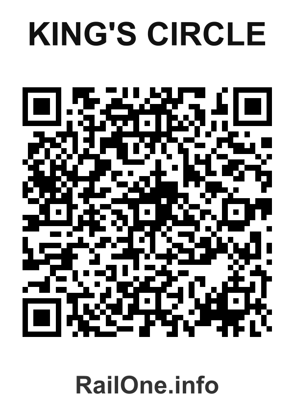 RailOne QR Code for King's Circle station
