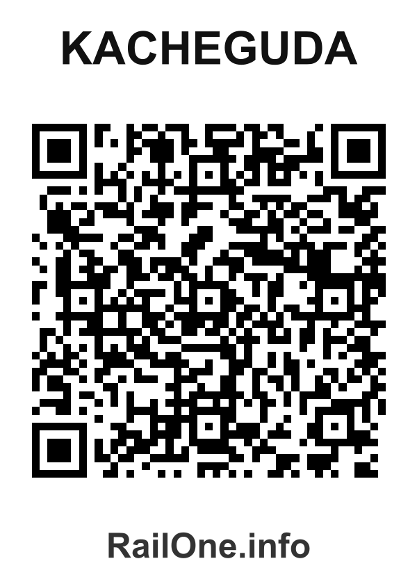 RailOne QR Code for Kacheguda station