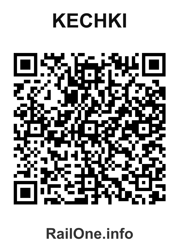 RailOne QR Code for Kechki station