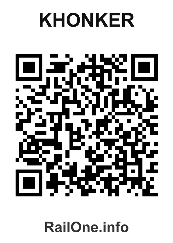 RailOne QR Code for Khonker station