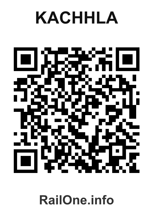 RailOne QR Code for Kachhla station