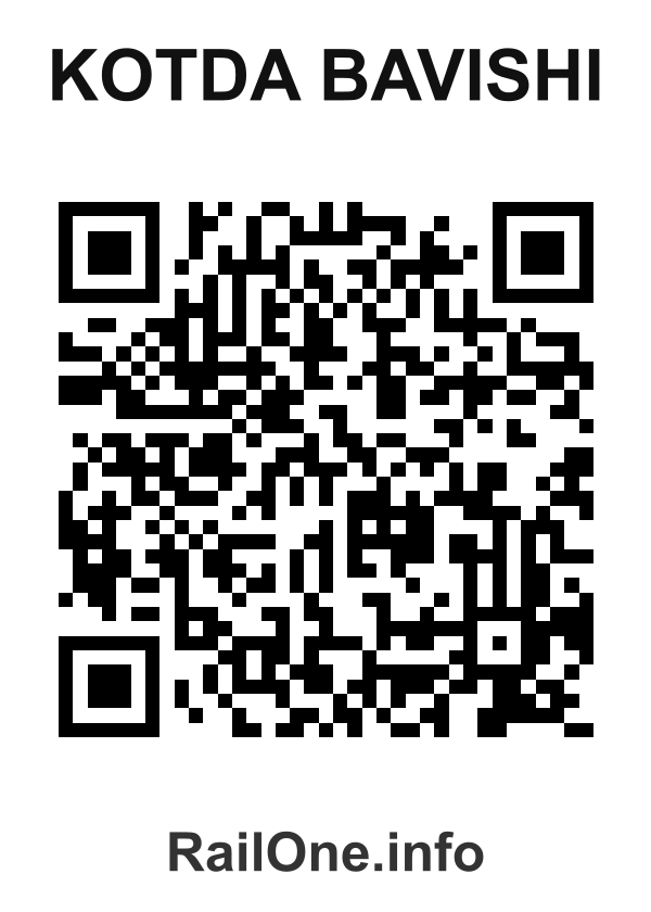 RailOne QR Code for Kotda Bavishi station