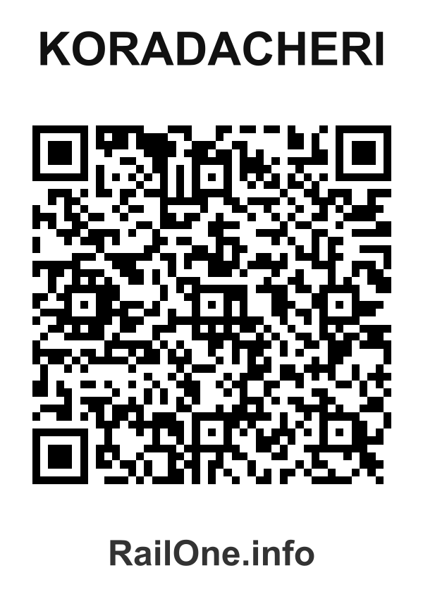 RailOne QR Code for Koradacheri station