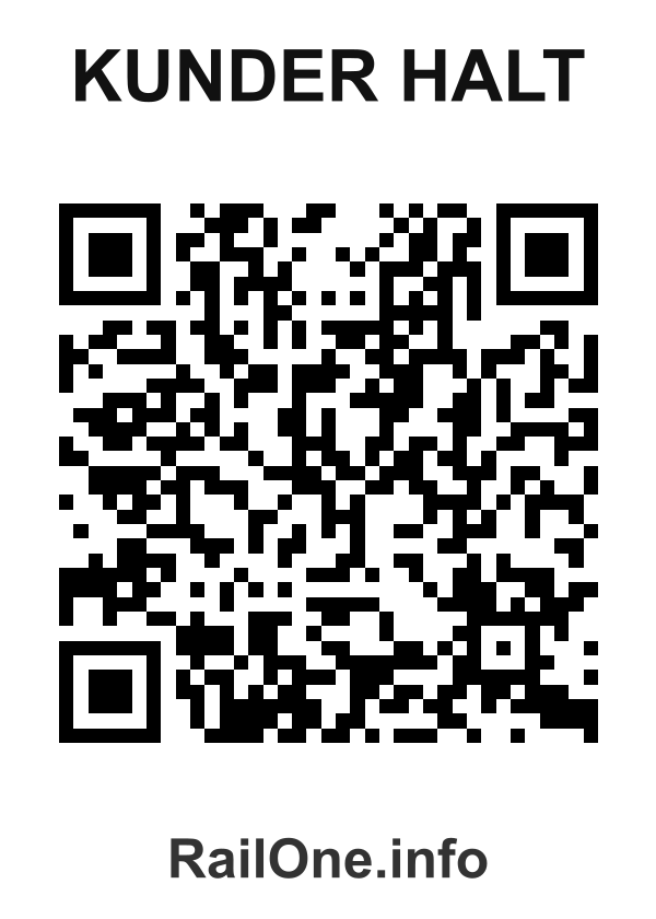 RailOne QR Code for Kunder Halt station