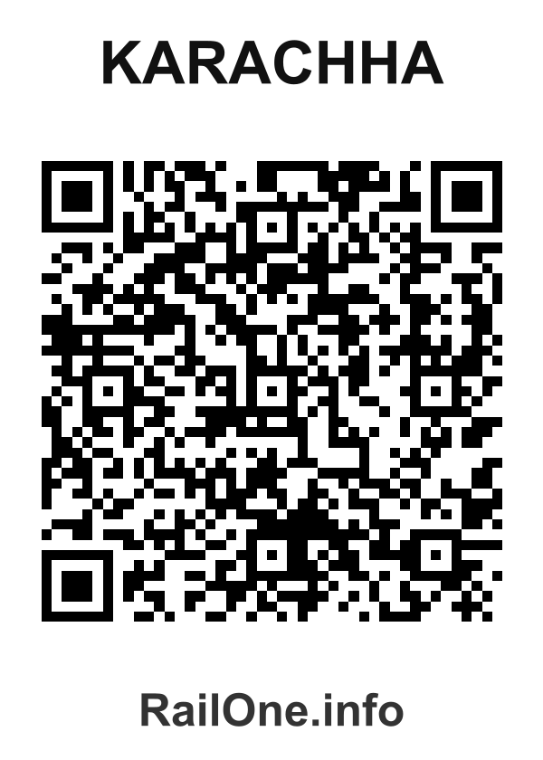 RailOne QR Code for Karachha station