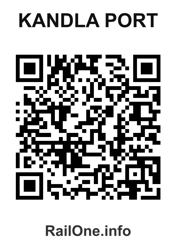 RailOne QR Code for Kandla Port station