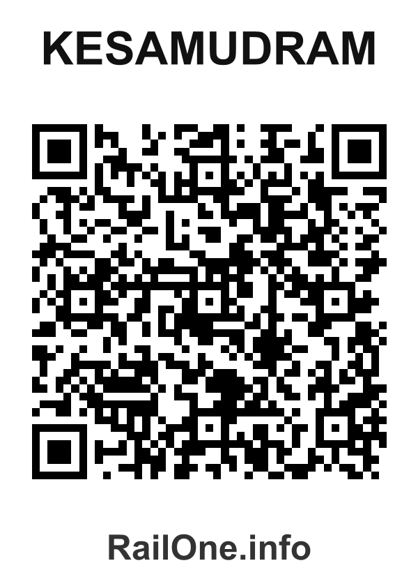 RailOne QR Code for Kesamudram station