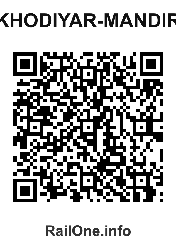 RailOne QR Code for Khodiyar-mandir station