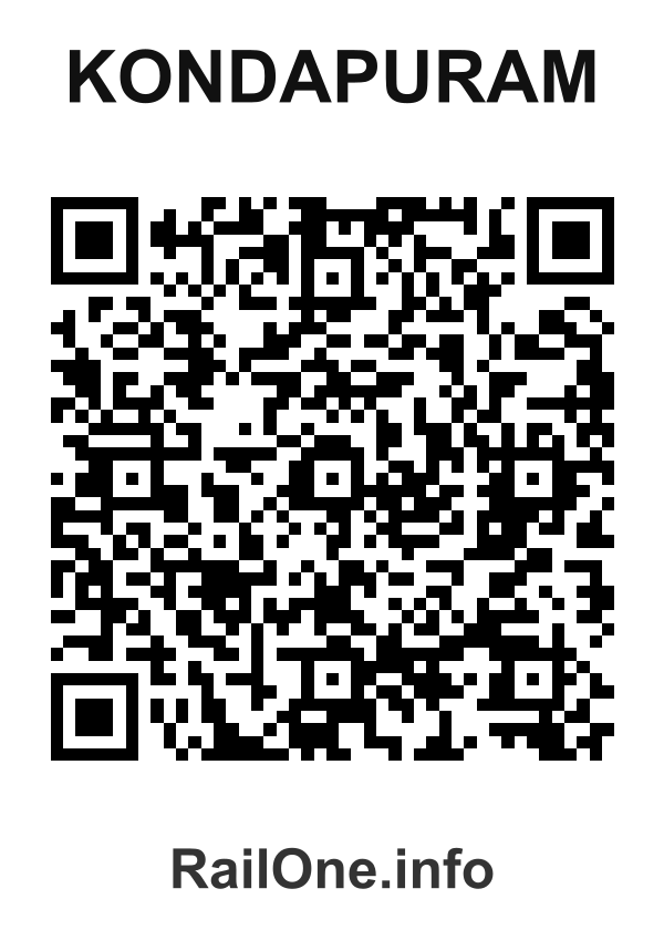 RailOne QR Code for Kondapuram station