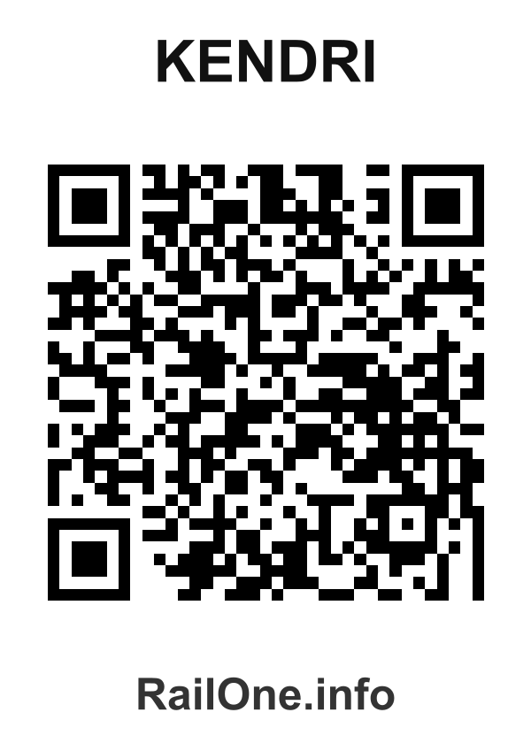 RailOne QR Code for Kendri station