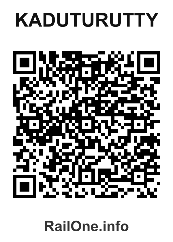 RailOne QR Code for Kaduturutty station