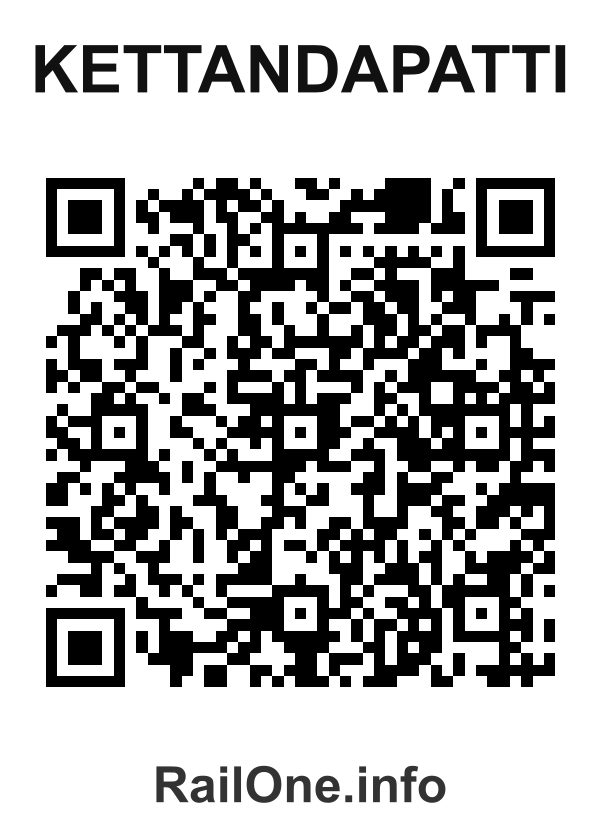 RailOne QR Code for Kettandapatti station