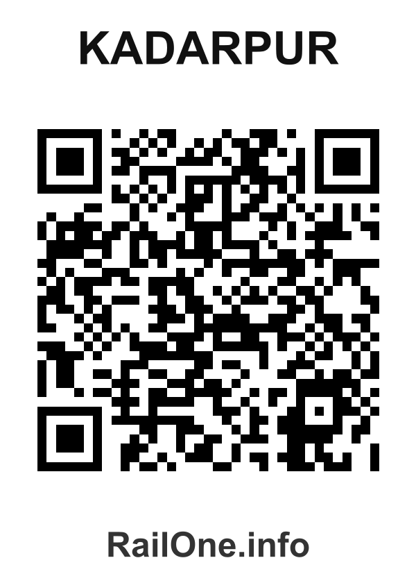 RailOne QR Code for Kadarpur station