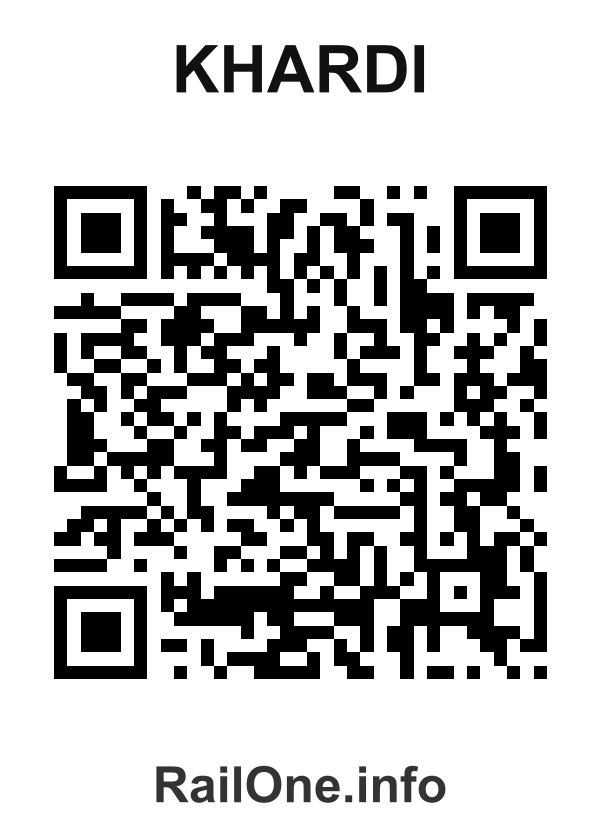 RailOne QR Code for Khardi station