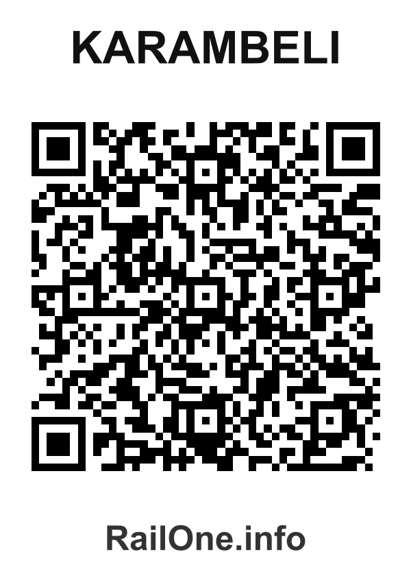 RailOne QR Code for Karambeli station