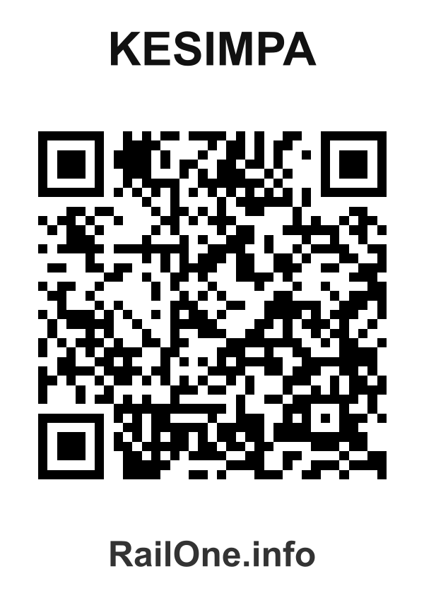 RailOne QR Code for Kesimpa station