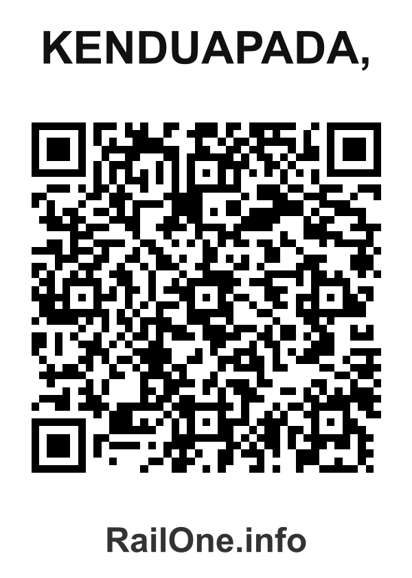 RailOne QR Code for Kenduapada, station