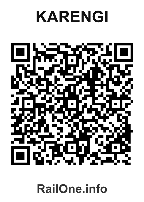 RailOne QR Code for Karengi station