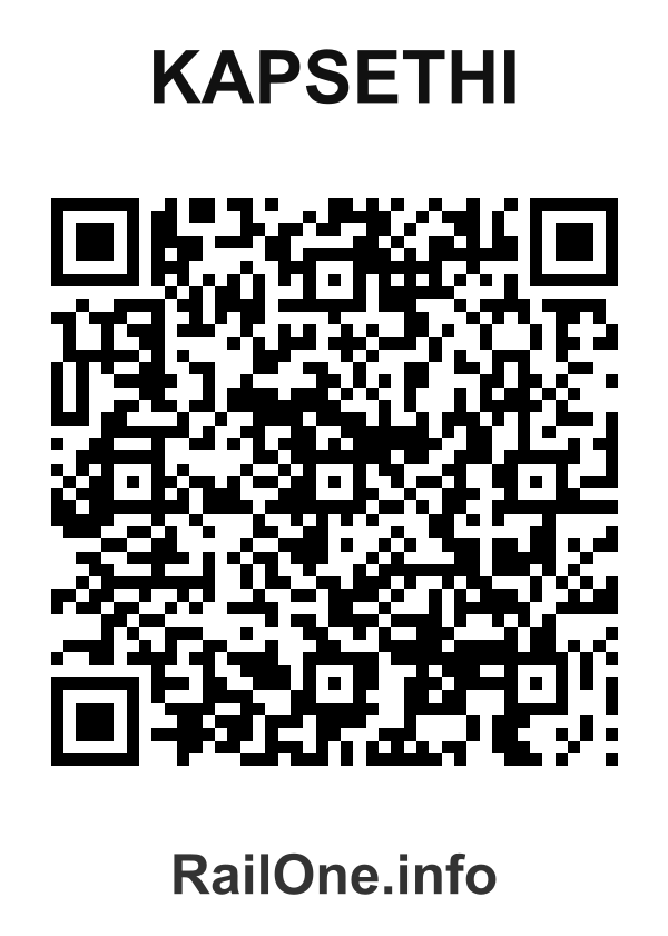 RailOne QR Code for Kapsethi station