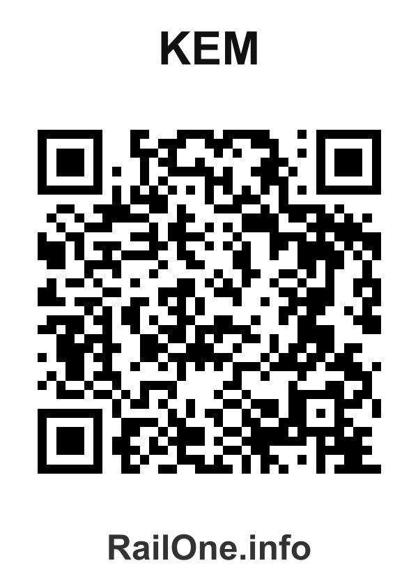 RailOne QR Code for Kem station